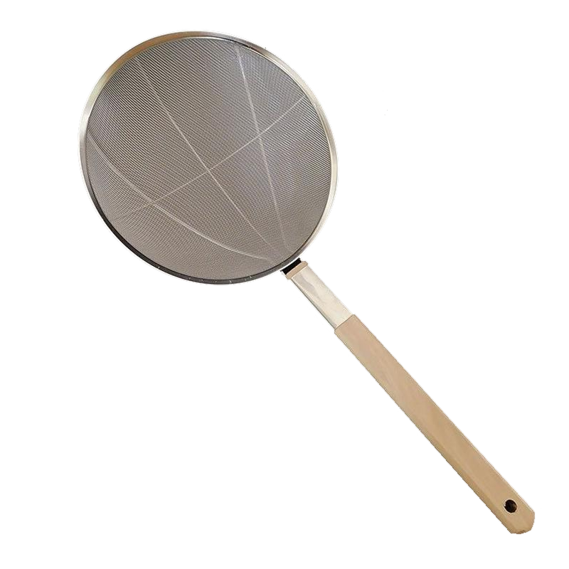 木柄密网 不锈钢 直径30cm漏勺