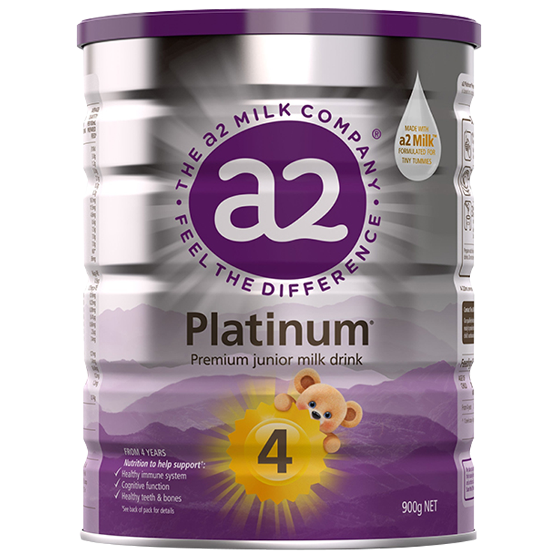 新版澳洲发/3罐装-澳洲a2奶粉4段白金版进口婴幼儿四段奶粉900g/罐装 新西兰奶源进口宝宝奶粉4段 适合3岁以上
