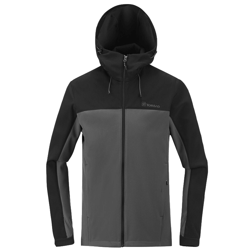 探路者软壳衣男女士情侣款加绒保暖防风衣外套秋冬季软壳冲锋衣防水透气徒步外套加厚保暖户外服装