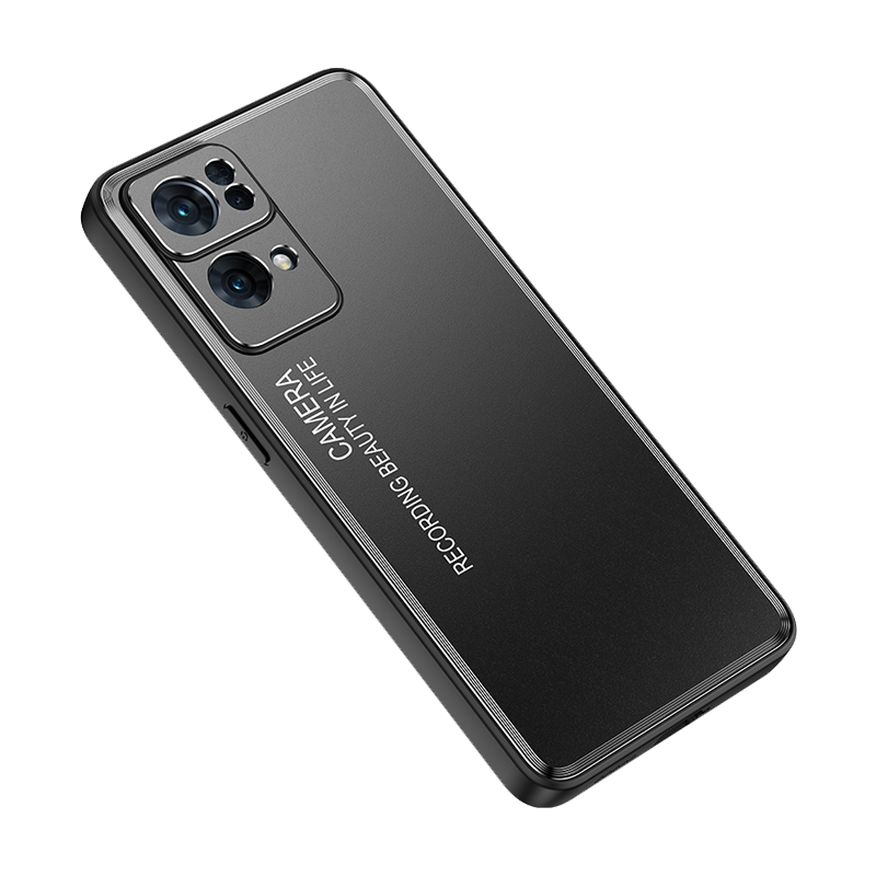 魅爱琳 OPPO Reno7手机壳 Reno7Pro保护套外壳 光影磨砂 金属防摔轻薄软套 全包炫酷散热时尚潮壳 手机套
