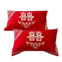 婚庆纱布枕巾