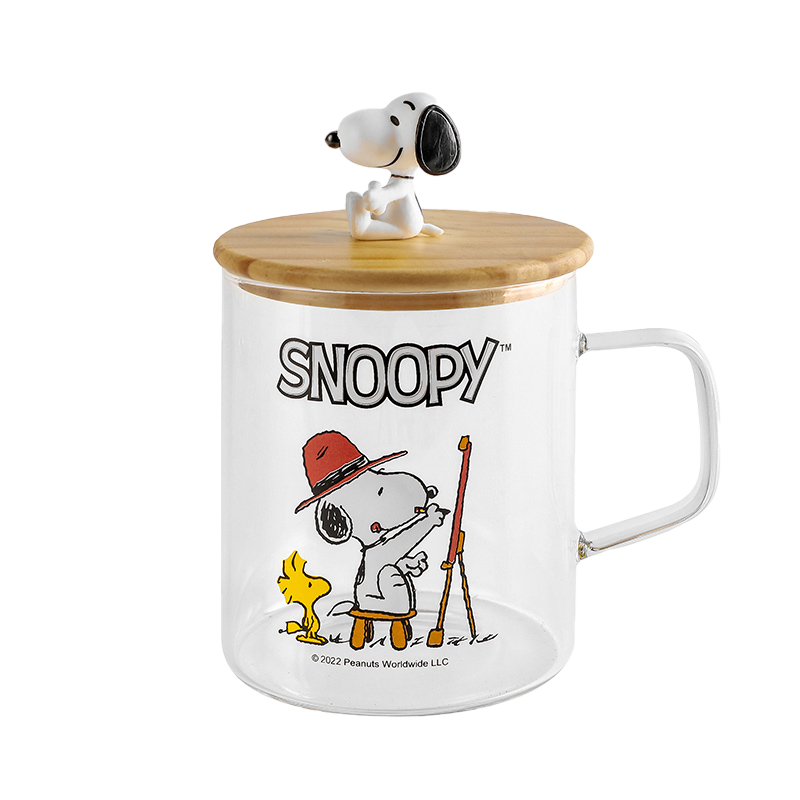 史努比(SNOOPY)可爱ZM玻璃随手杯
