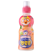 韩国进口 啵乐乐Pororo 儿童果味饮料 水蜜桃味 235ml *6 瓶装