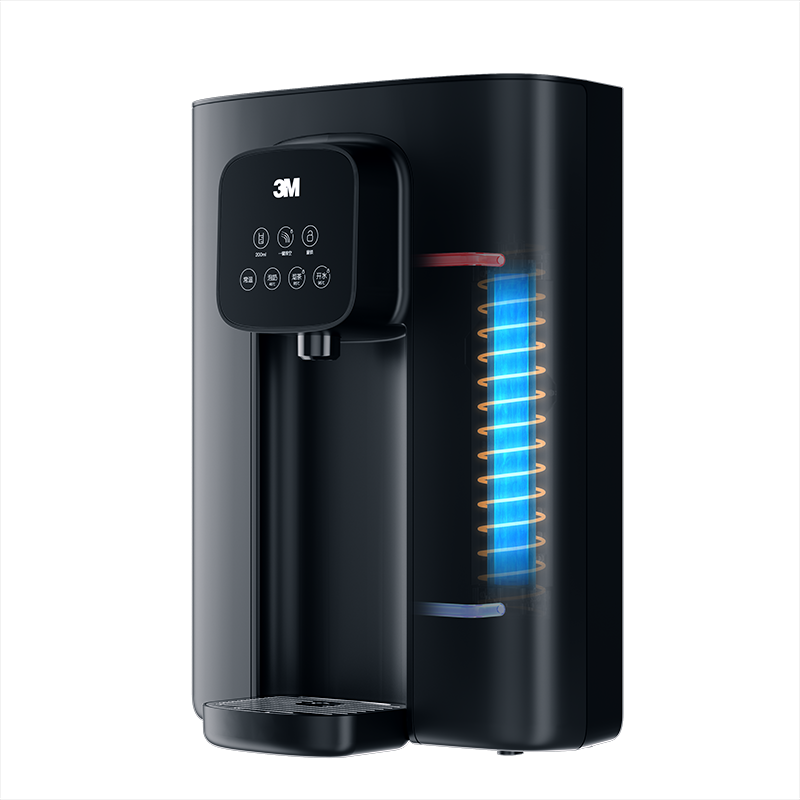[新品]3M家用管线机壁挂式饮水机加热直饮机UV杀菌 速热即饮 智能LED彩屏WHS200-BL-H型