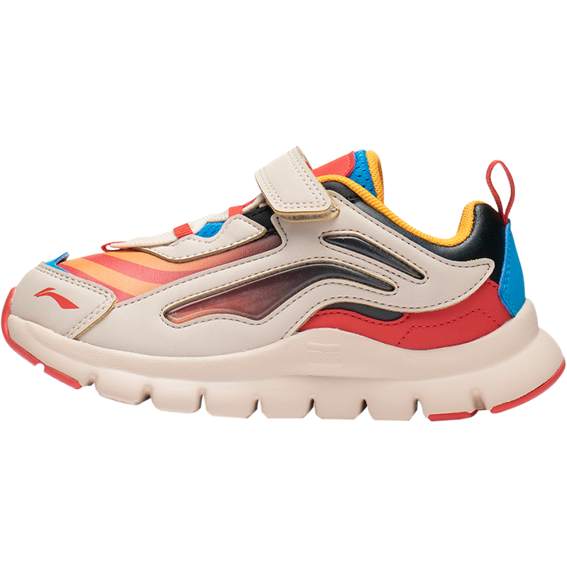 李宁小极光童鞋秋季官方男女小童3-6岁透气回弹魔术贴柔软运动鞋