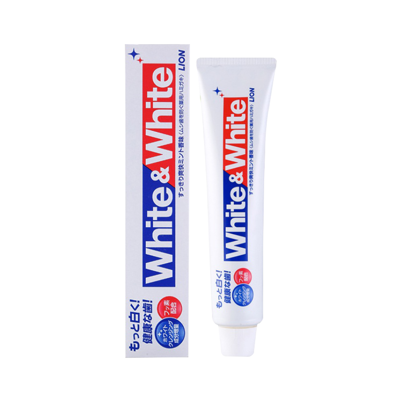 狮王white&white日本进口大白牙膏150g单支装