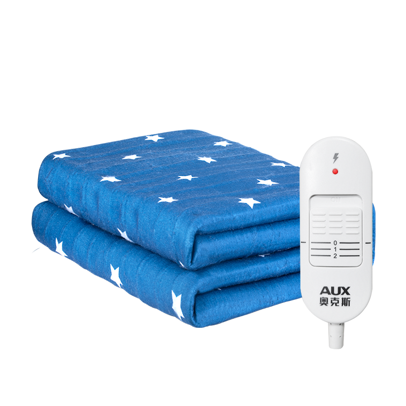 奥克斯(AUX)电热毯单人电褥子(1.5*0.7米)单人单控电热褥 安全调温保护电褥毯 除湿排潮 AC28-1