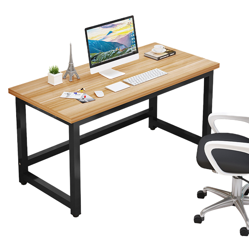 办公桌160*80*75CM 含主机托和键盘托 厚度2.5 定做 枫木颜色