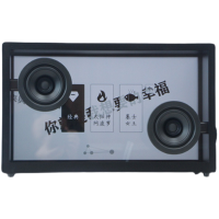 TT 音响歌词悬浮蓝牙音箱智能家用低音炮hifi扩音器创意礼物 黑色