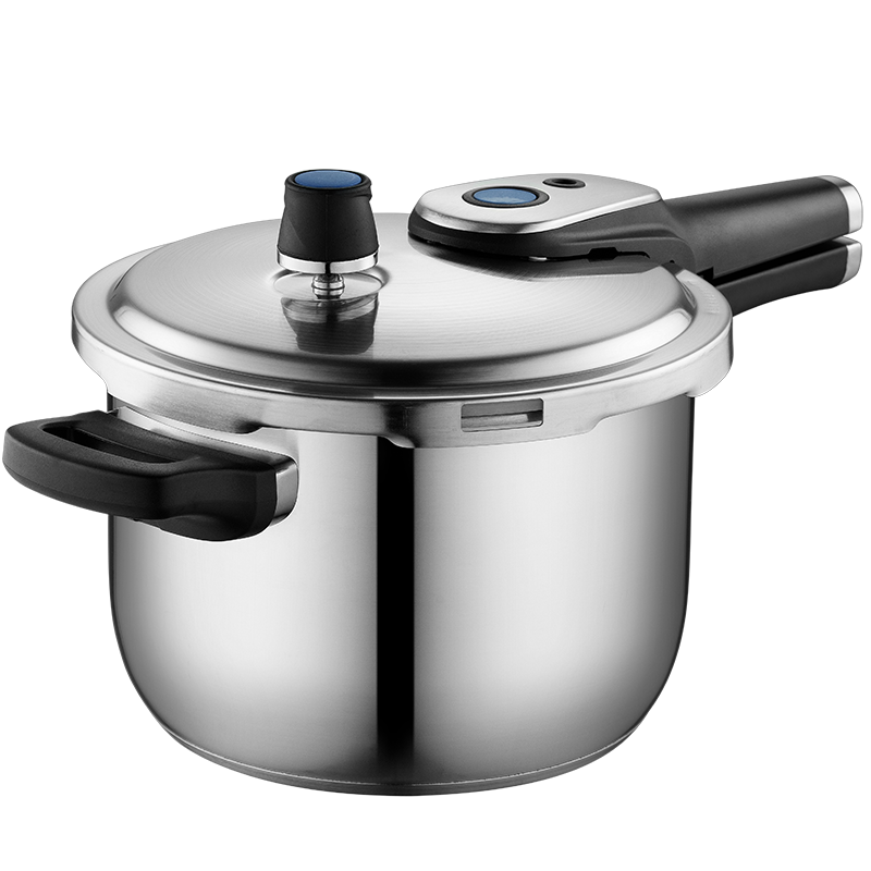 爱仕达高压锅燃气 304不锈钢防爆压力锅22cm蜂窝晶纹防粘锅家用电磁炉煤气灶通用 YS22E1WG