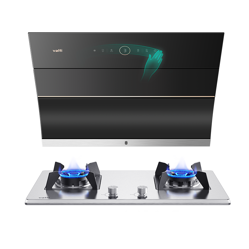 华帝(vatti)23m³大吸力烟灶套餐侧吸天然气抽油烟机灶具套餐5.2kW可调节不锈钢大火燃气灶具i11169+65A
