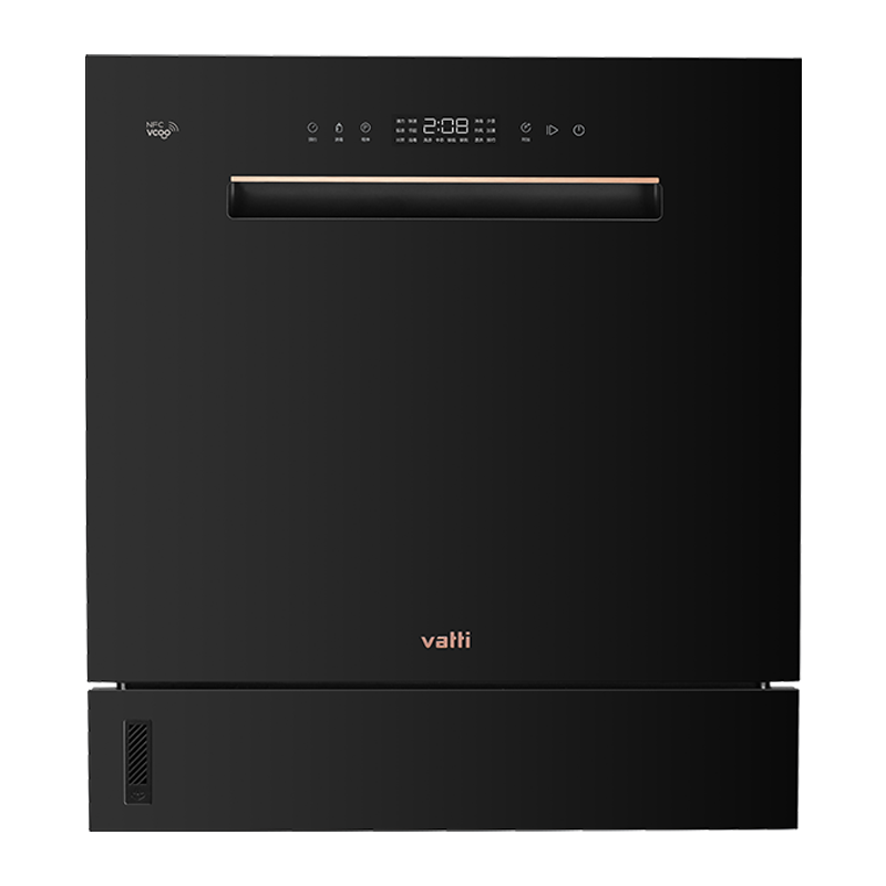 华帝(VATTI)JWV10-A2 10套大容量 家用洗碗机嵌入式 紫外线消毒 热风烘干 活氧净味 油污感应 全自动刷碗