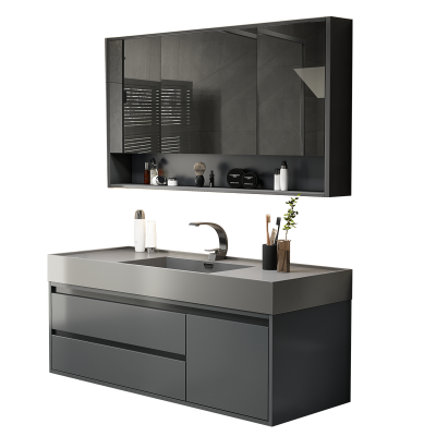 00.00欧帝奴(oudinu)实木浴室柜现代简约卫浴柜镜柜卫生