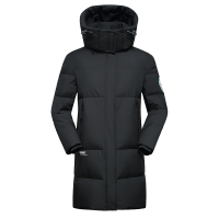 [鹅绒]雪中飞2022冬季新款羽绒服连帽立领防风保暖炫彩臂章男女同款外套