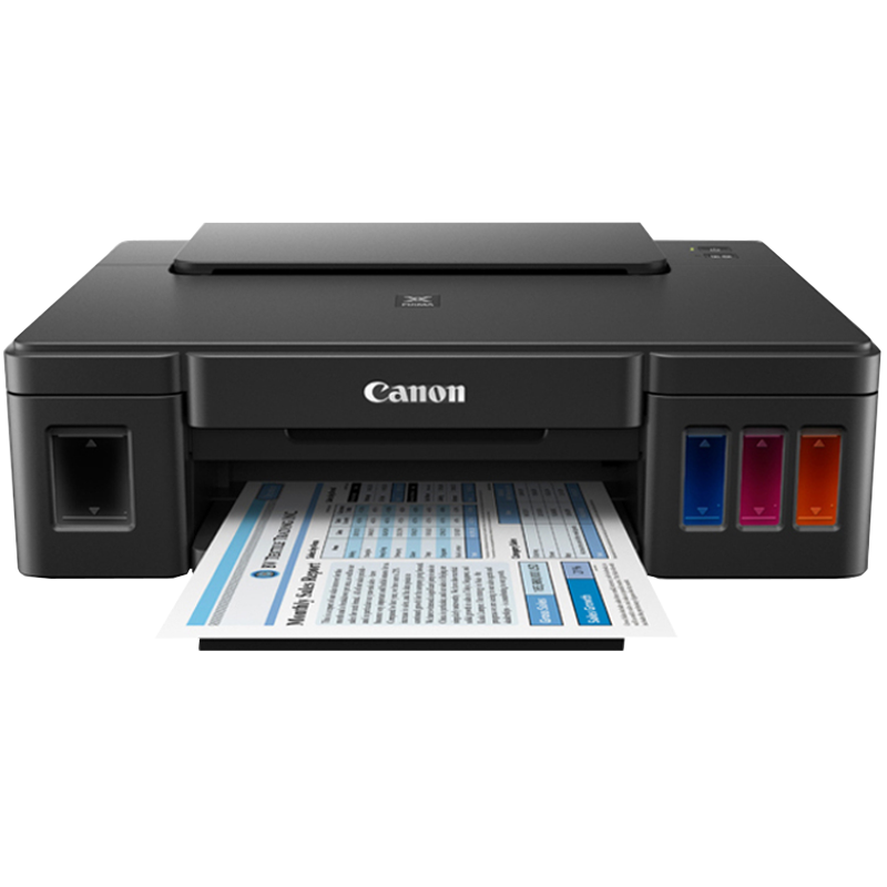 佳能(canon) G1810高容量墨仓式打印机彩色喷墨照片打印机G系列 A4文档 家用小型办公墨仓式打印G1800升级款 套餐一