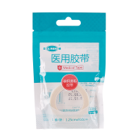 [1袋]江赫(QJMDM)医用胶带无纺布纸型手撕输液压敏胶带1.25*910cm薄款透气医疗粘贴固定包扎伤口护理胶带
