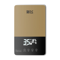 新飞 即热式电热水器 家用浴室卫生间 免储水速热恒温洗澡机 DSK4-70D黑金款 付费安装