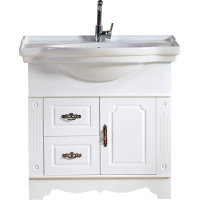 定制洗手盆柜浴室柜落地式简约轻奢洗漱台盆一体卫生间套装面盆柜组合