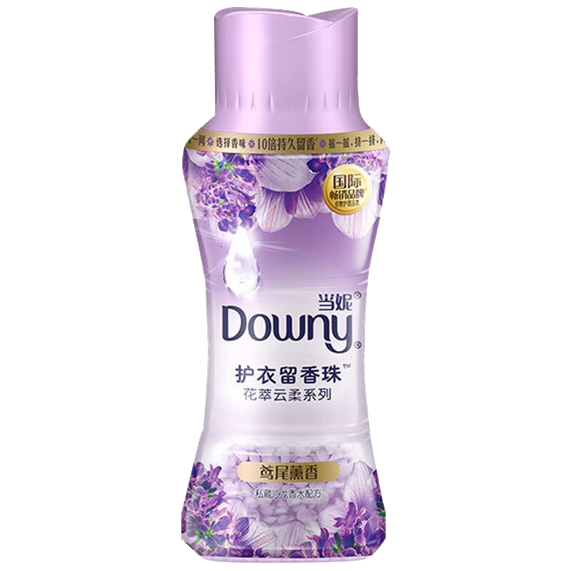 当妮(Downy)护衣留香珠 非柔顺剂 防静电 洗衣香珠 十倍持久留香(栀风清茶/水漾兰风铃/慵懒薰香) 180g/瓶