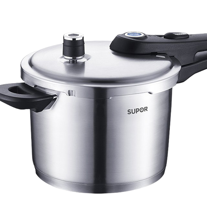 苏泊尔(SUPOR)高压锅304不锈钢 蓝眼升级款24CM家用7L压力锅煲汤饭煲压力煲电磁炉燃气灶适用 YW24L1