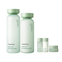 悦诗风吟innisfree绿茶精粹平衡保湿水乳套装改善毛孔清爽肤水乳液