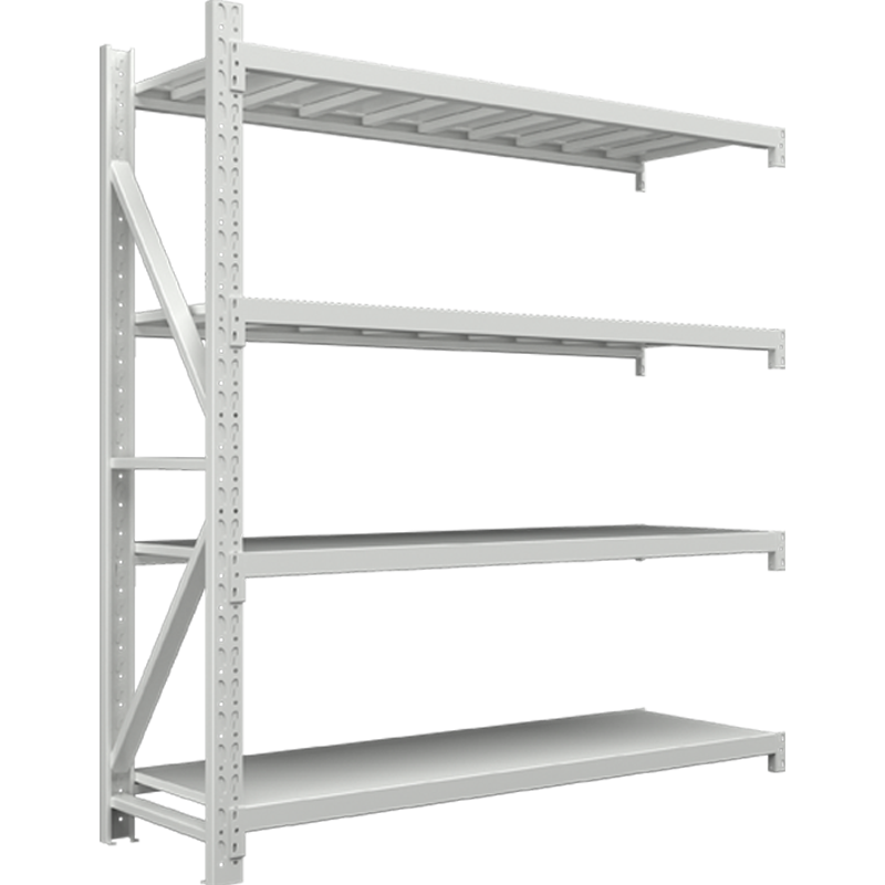 臻远 ZY-HJ-31 仓储货架仓库超市置物家用层架收纳架子 重型1200*500*2000四层副架 灰白色