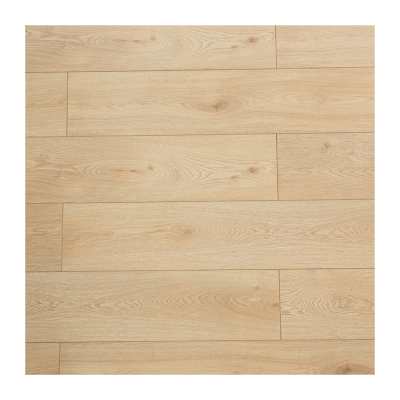 德尔地板环保强化复合木地板家用精绒磨砂耐磨防潮低光浅灰色客厅