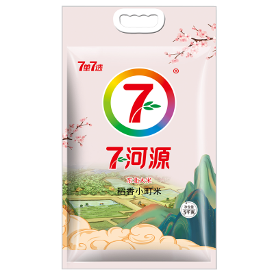 七河源稻香小町米5kg 2023年当季新米 东北大米 圆粒大米