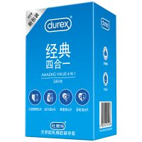 杜蕾斯(Durex) 避孕套 经典四合一24只+003-3只