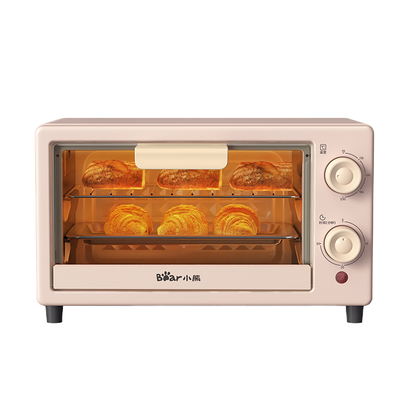 小熊(bear)电烤箱小型烤箱多功能小型烘焙烤蛋挞蛋糕10升家用容量 双发热管 DKX-F10M6