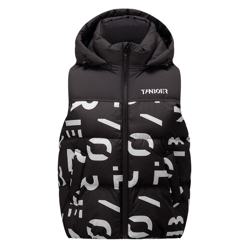 [商超同款]坦博尔22年新款儿童羽绒秋冬连帽加厚男女童外套TC330105