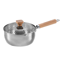 荣事达(Royalstar)雪平锅不锈钢宝宝辅食不粘20cm小奶锅汤锅炒锅小锅煮泡面牛奶电磁炉燃气有盖RA1322090