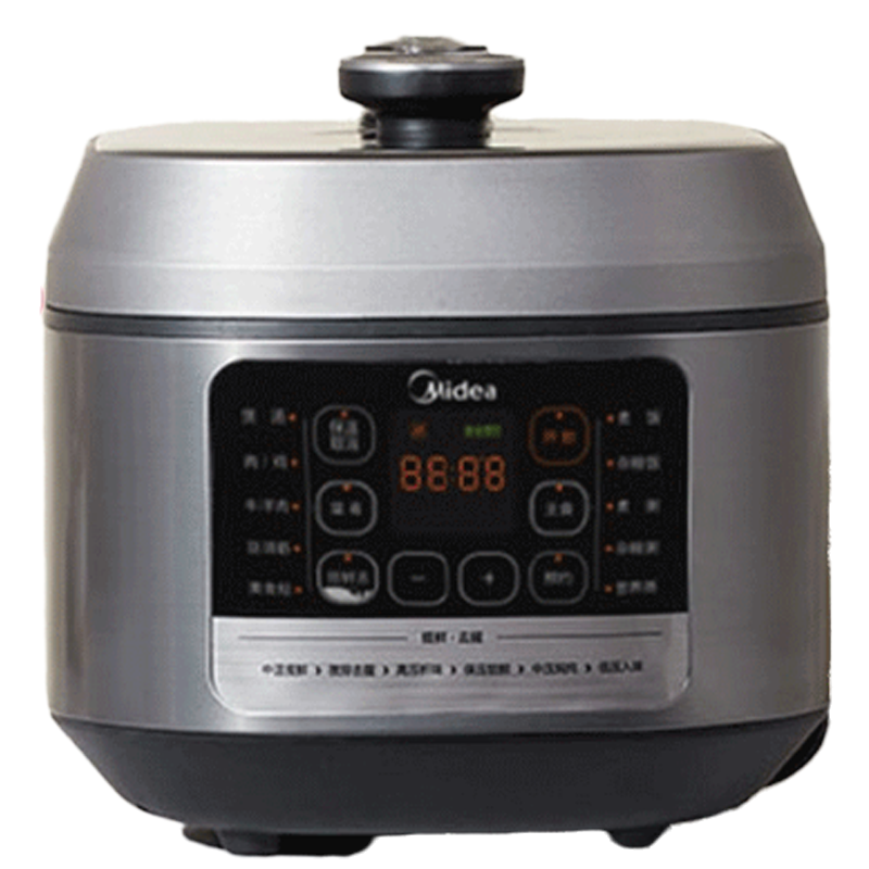 美的食色智能电压力锅5L升家用高压锅全自动智能压力锅大容量 MY-50Q5-520