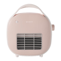 艾美特(Airmate)取暖器暖风机 HP6-K3-1 600W功率 电暖器家用电热暖气家用办公浴室多用智能感应控温