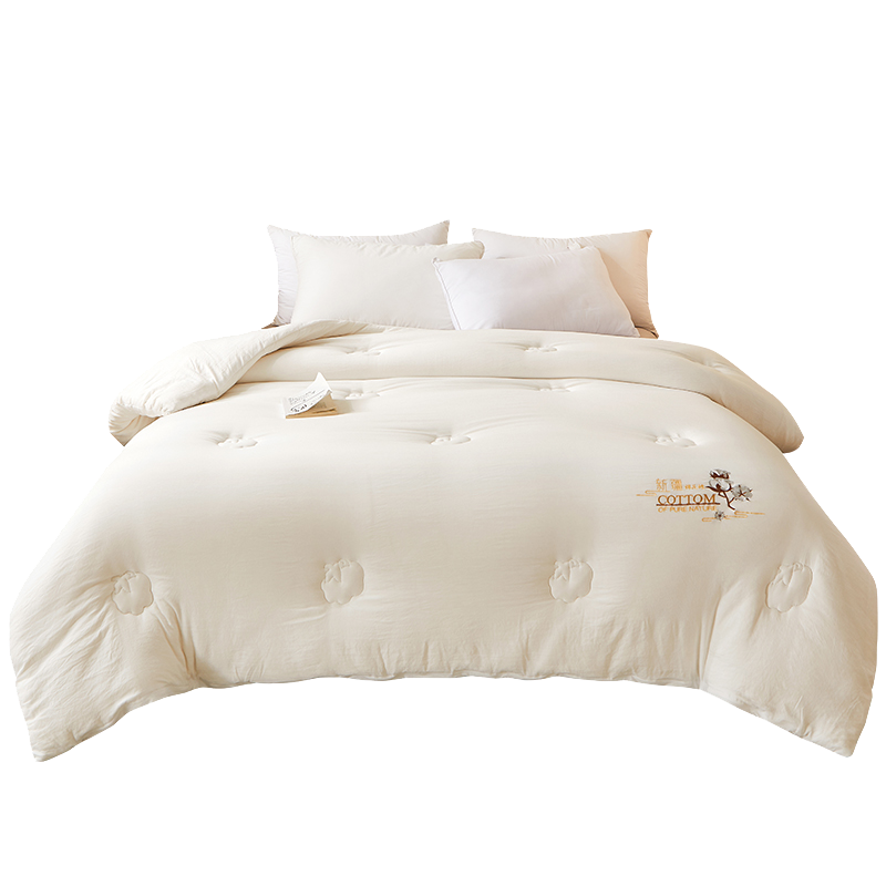 红蜻蜓新疆纯棉花被子水洗棉冬被被芯春秋被四季用盖被