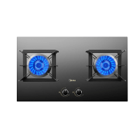 美的(Midea)燃气灶煤气灶台嵌式双眼灶六角锅支架 5.0kw炉具双灶-可调节开孔Q70聚能旋火天然气