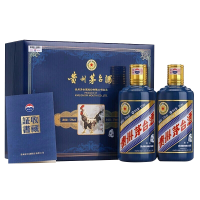 贵州茅台酒 53度 鸡年 375ml*2 礼盒装 生肖纪念茅台酒 酱香型白酒