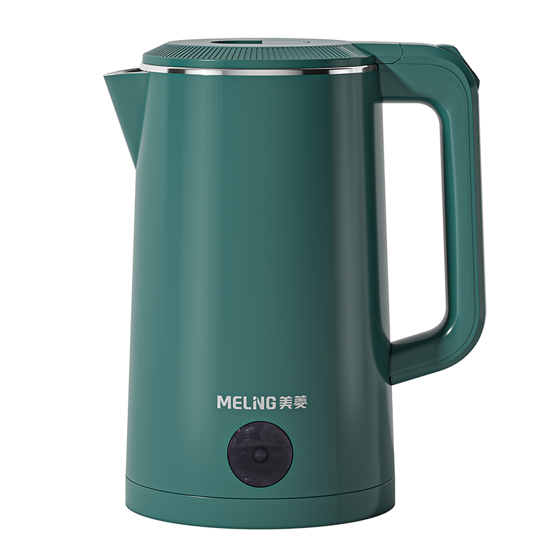 美菱(MeiLing) 电热水壶 食品接触用不锈钢自动断电防干烧一键长效保温双层防烫大容量烧水壶1.8L