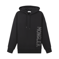 盟可睐/蒙口 MONCLER 女士棉质宽松版薄绒款连帽卫衣运动衫8G00014 809KF