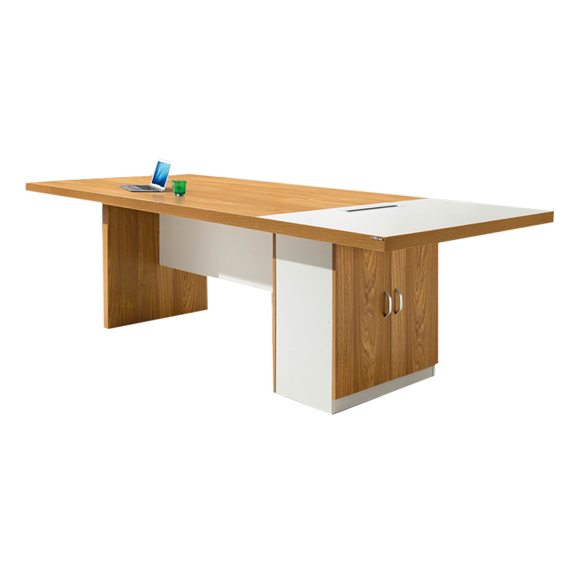 匡大会议桌2.4米板式会议桌现代中式会议桌