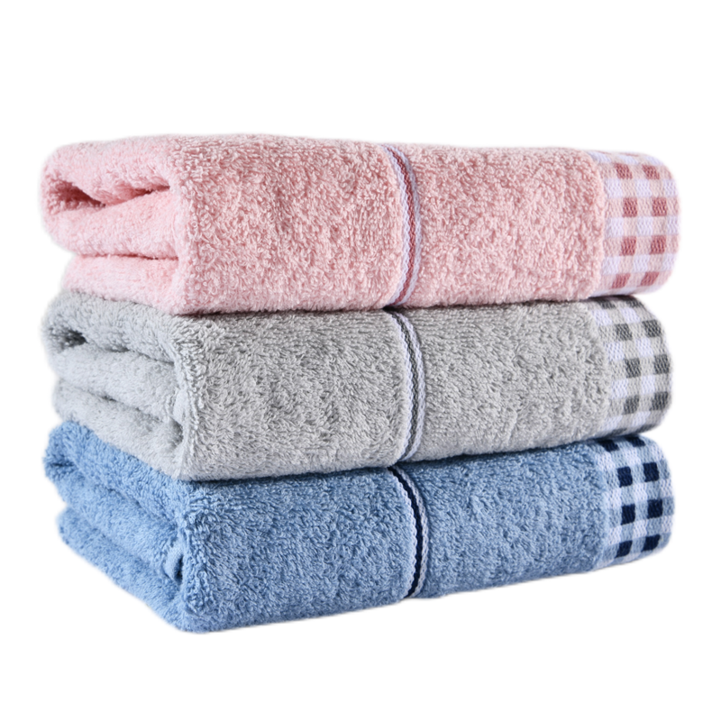 亚光(LOFTEX)毛巾家纺纯棉吸水柔软吸水擦脸男士面巾3条装 100g/条 34*72cm