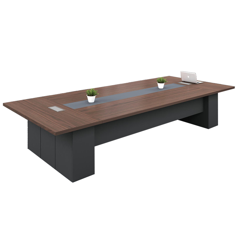 雨龙会议台长桌YCH4801简约现代板式会议桌4.8米
