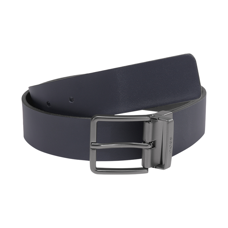 雨果博斯 HUGO BOSS 男士皮革可裁剪针扣式双面皮带腰带50475397