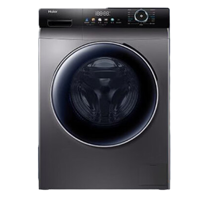 海尔(Haier) 滚筒洗衣机 10公斤容量 全自动上排水 一级能效 直驱变频 洗脱一体 EG10012BD55S
