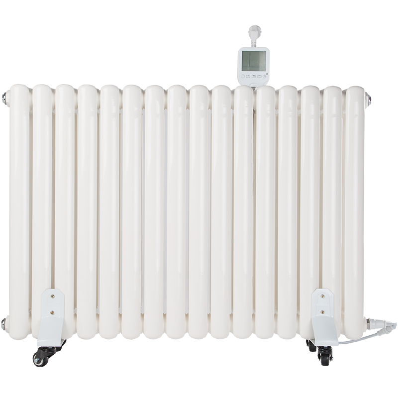 鲁本斯注水暖气散热器家用水暖取暖器电加热集中供暖两用非电暖气[WiFi款14柱供暖面积14-16平方米]