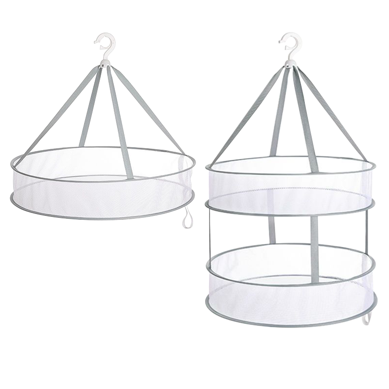 晾衣网晾晒毛衣专用的网兜平铺凉衣服袜子晒衣篮挂羊毛衫衣架大号61cm双层