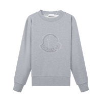 盟可睐/蒙口 MONCLER 女士棉质宽松版圆领长袖卫衣运动衫8G00022 809LC