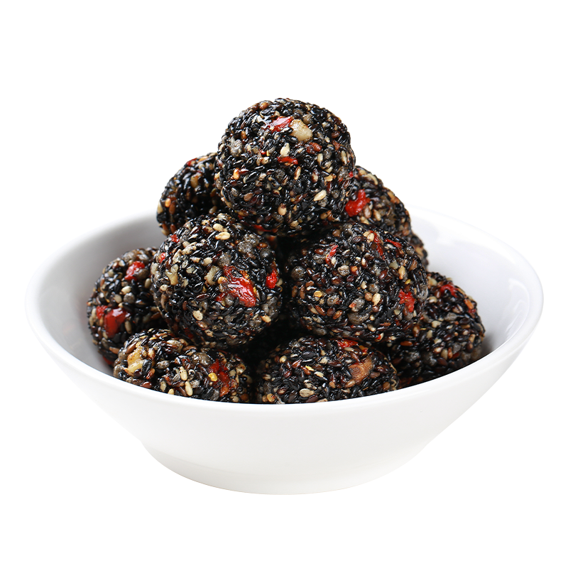 佬食仁(LAOSHIREN)六珍黑芝麻丸500g整箱九蒸九晒无添加蔗糖健康零食孕妇独立包装