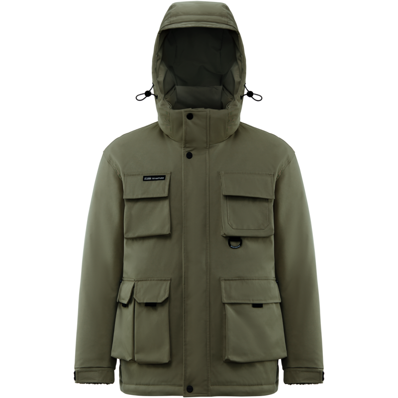 波司登冬季新男士军事工装风多袋设计派克防风保暖羽绒服短款上衣