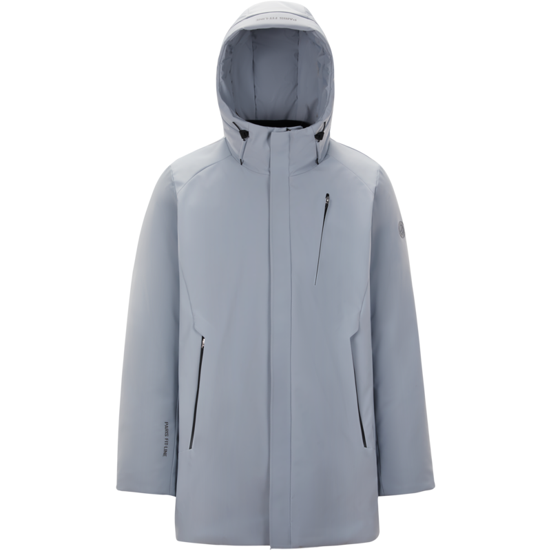 波司登男士新商务连帽保暖品质鹅绒羽绒服中长2021新款B10144391